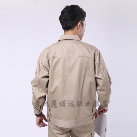 驼色涤棉纱卡春秋工作服