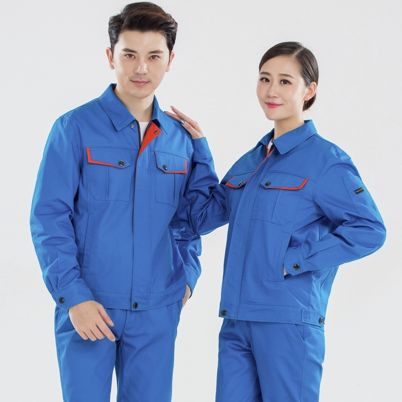 短袖工服：耐脏透气，洗衣厂不闷汗